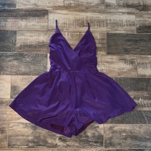 Peppermint purple romper